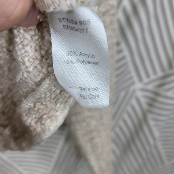 Cabi Beige The Estate 985 Chenille Double Breasted Blazer Jacket Medium Tan - Picture 8 of 8